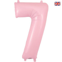 Load image into Gallery viewer, Matte Pink Numbers 0-9 Foil Helium Balloon 34&quot;
