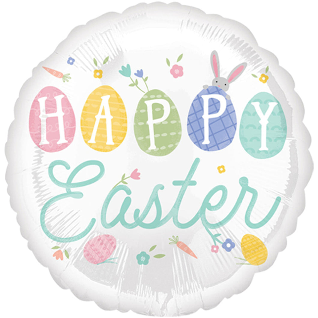 18 Inch Happy Easter Foil Balloon