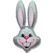 Load image into Gallery viewer, 35 Inch Bunny Head Foil Balloon