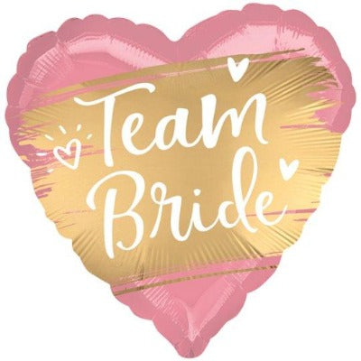 Team Bride Pink & Gold Heart 18