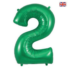 Load image into Gallery viewer, Green Numbers 0-9 Foil helium Balloon 34&quot;
