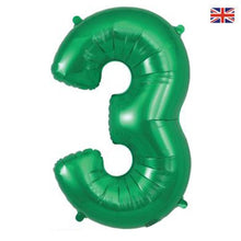 Load image into Gallery viewer, Green Numbers 0-9 Foil helium Balloon 34&quot;
