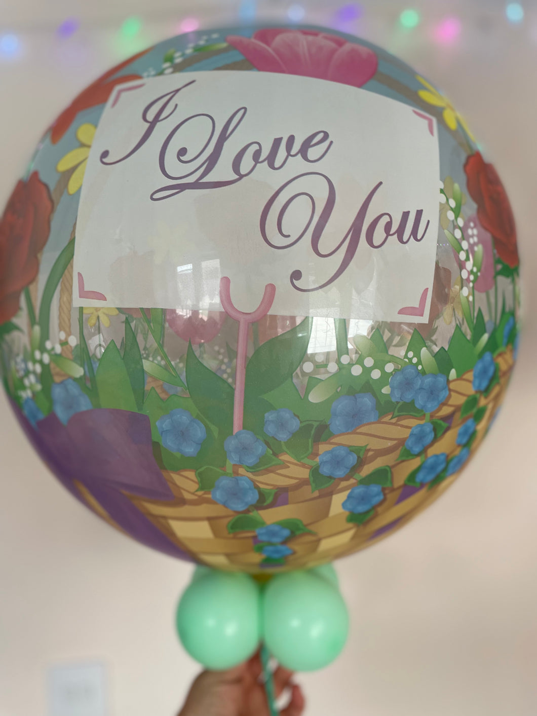 22 Inch I Love You Bubble Balloon