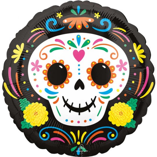 18 Inch Day Of The Dead Halloween Skull