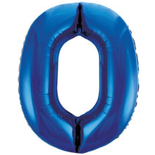 Load image into Gallery viewer, Blue numbers 0-9 Foil Helium Balloon 34&quot;
