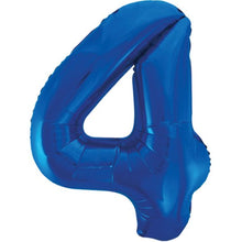 Load image into Gallery viewer, Blue numbers 0-9 Foil Helium Balloon 34&quot;

