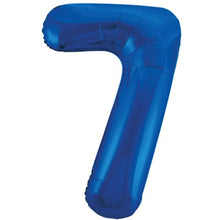 Load image into Gallery viewer, Blue numbers 0-9 Foil Helium Balloon 34&quot;
