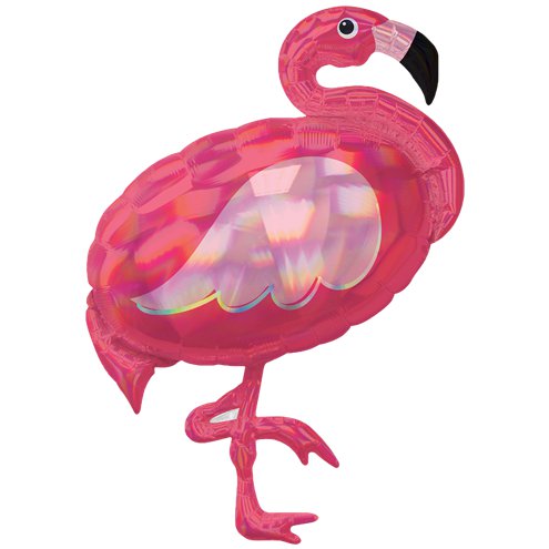 Pink Flamingo Iridescent SuperShape 33